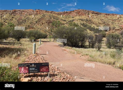 Australia, NT, Alice Springs. Alice Springs Desert Park. Park grounds ...