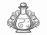Whimsical Potion Bottle Sheets  Coloring Page sketch template