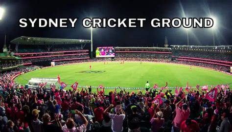 Sydney Cricket Ground Parking | Capacity | Pitch Report | Seating Plan ...