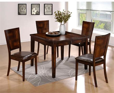 Powell Furniture Dining Room Flynn Exotic Black 5-Pc. Dining Set- (1 ...
