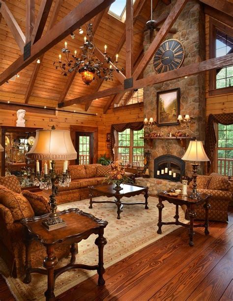 10+ Cool Ideas for Modern Barndominium Plans | Home fireplace, Log cabin living, Log home living