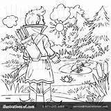 Coloring Page Clipart 101619  Illustration By Alex Bannykh sketch template