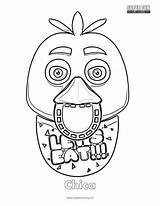 Withered Chica Coloring Pages sketch template