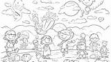Playing Coloring Page sketch template
