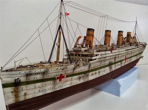 H.M.H.S Britannic | Model boats, Model ships, Titanic model