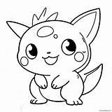 Cute Pokemon Coloring Page 33923 26836 sketch template