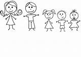 Stick Boy Girl Clipart Figure Clip Coloring Pages Friends Outline  sketch template