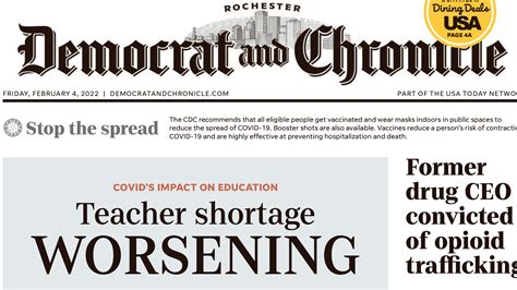 Rochester Democrat and Chronicle delivery suspended; read the e-edition