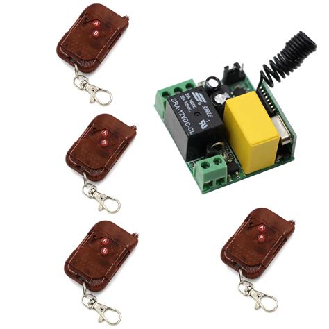 RF Wireless Remote Control Switch AC220V Relay Module Receiver Remote TransmitterHome Remote ...