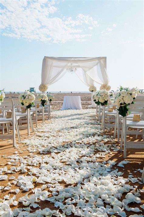 All-White Beach Wedding