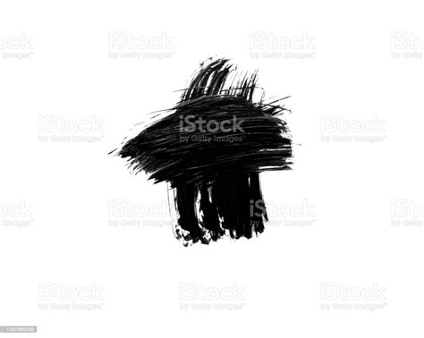 Oil Paint Brush Strokes Isolated On White Background Hand Drawn Acrylic ...