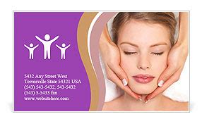 Spa Treatment Business Card Template & Design ID 0000025758 - SmileTemplates.com