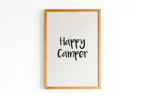 Happy Camper Printable Wall Decor / Camping Prints / RV Decor / Boho Decor / Adventure / Travel ...