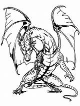 Free Printable Dragon sketch template
