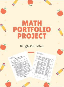 Math Portfolio Project by Nicole's Math Class | TPT