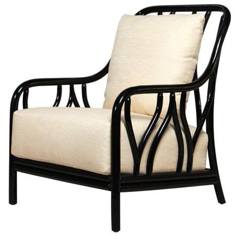 Wishbone Arm Chair - Black Rattan | Rattan lounge chair, Furniture, Dining room chair cushions
