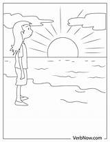 Free SUNSET Coloring Pages For Download Printable PDF sketch template