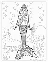 Barbie Mermaid Princess Coloring Pages sketch template