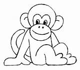 Smiling Monkey coloring Page  Download Print Or Color Online For Free sketch template