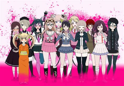 [EXPORT] Danganronpa Girls by GraceFoxey on DeviantArt