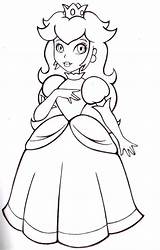 La Princesa Peach Para Colorear  Imágenes Dibujar Gratis sketch template