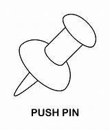 Pin Colouring Page sketch template