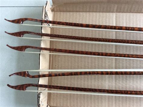 New 5pcs nice baroque violin bows 4/4 selected snake wood, wholesale ...