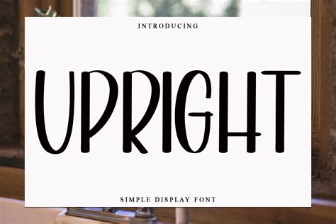 Upright Font by PiPi Creative · Creative Fabrica