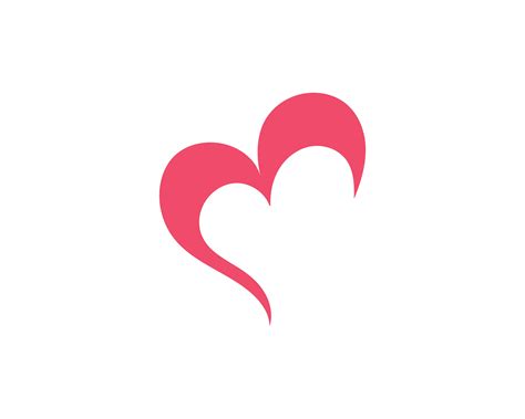 Love heart logo and template 596005 Vector Art at Vecteezy