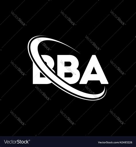 Bba logo letter design Royalty Free Vector Image