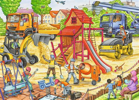 Building a Playground, 60 Pieces, Ravensburger | Puzzle Warehouse