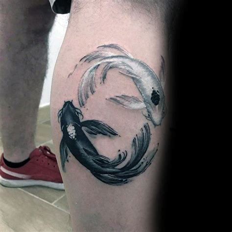 40 Yin Yang Koi Fish Tattoos For Men - Cosmic Force Ink Ideas | Tattoos for guys, Koi fish ...