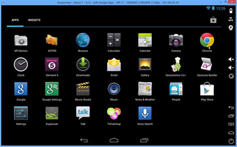 Genymotion lets you emulate Android directly from your desktop