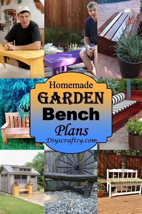 33 Homemade Garden Bench Plans You Can DIY Easily - DIYsCraftsy