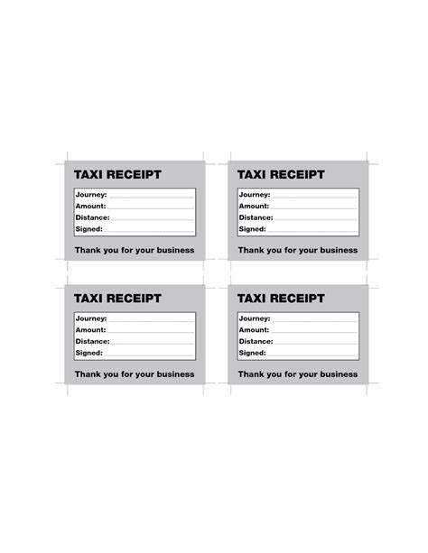 Printable Taxi Receipt Issuing Free Taxi Receipts Or Printable Taxi Receipts Would Make The ...