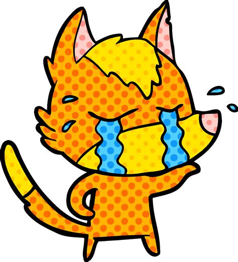 sad little fox cartoon character 12361846 Vector Art at Vecteezy