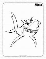Finding Nemo Shark Chum Coloring Pages sketch template
