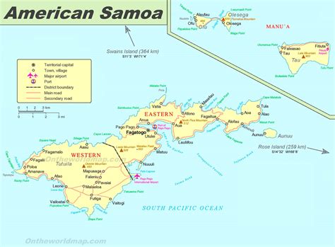 American Samoa On World Map | Zip Code Map