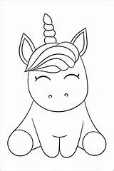 Cute Baby Unicorn Coloring Pages & coloring Book sketch template