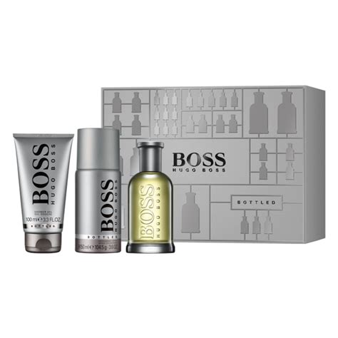 Hugo Boss BOSS Bottled 3pc Gift Set EDT 3.3 oz 100 ml Men – Rafaelos