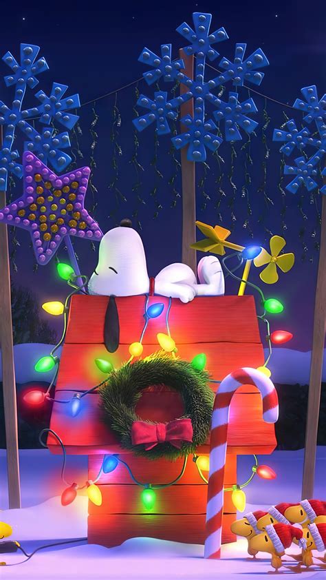 Free download Christmas Lights Decoration Snoopy 4K Wallpaper iPhone HD Phone 5900h [2160x3840 ...