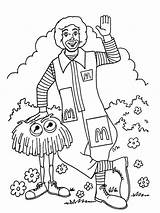 Ronald McDonald coloring Pages sketch template