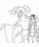 Garchomp Coloring Page Download Free Printable sketch template