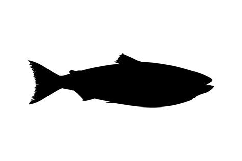 Salmon Fish Silhouette for Icon, Symbol, Logo, Pictogram, Apps, Website or Graphic Design ...