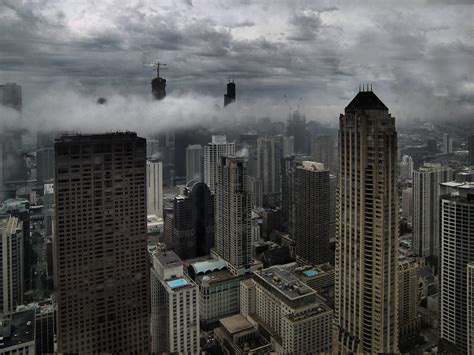 Chicago Skyline - trailing storm clouds | 07122008- clouds &… | Flickr