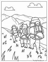 40 Camping & Hiking Coloring Pages Free PDF Printables sketch template