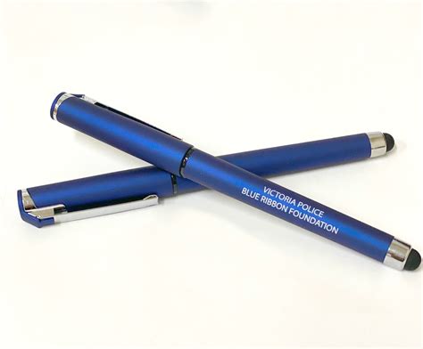 Blue Ribbon Soft Touch Pen – copshop.com.au