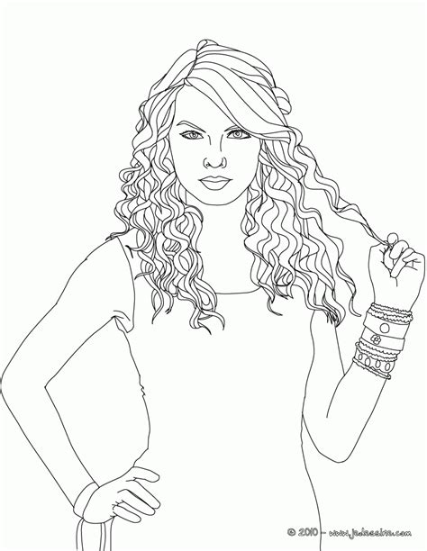 Taylor Swift Coloring Page Printable - vrogue.co