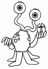 Coloring Pages  Alien Page For Kids sketch template