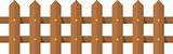 Wooden Fence In Flat Style Clip Art 21976512 PNG sketch template